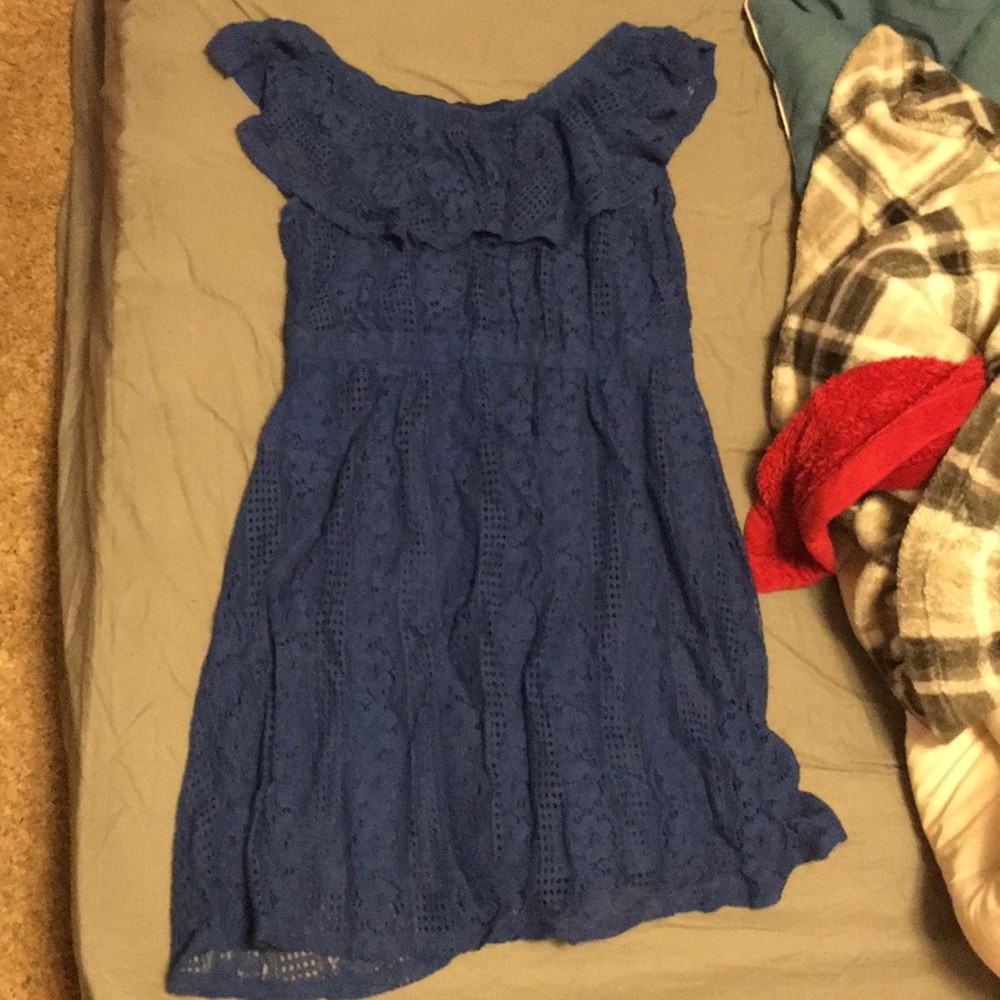 Mark blue lace dress